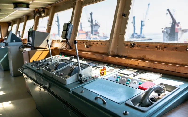 Ship bridge Engine room